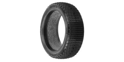 AKA Rivet 1:10 Buggy Tyre Soft Double Gold Front 4WD with Insert (2)