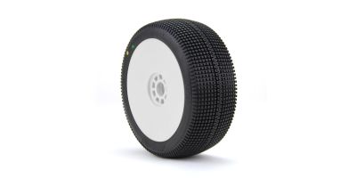 AKA Zipps 1:8 Buggy Tyre S-Soft Longwear on white Evo Wheel (2)
