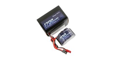 Gens ace Rx Battery NiMh 6.0V-1700Mah (Dual JR-JST) 125g - Hump
