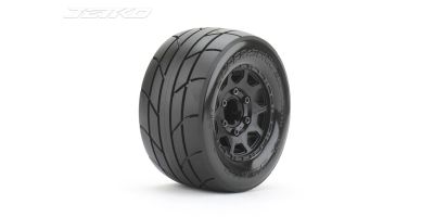 Jetko EX Tyre MT Super Sonic Black Wheel 2.8" Hex 12,14,17mm (2)