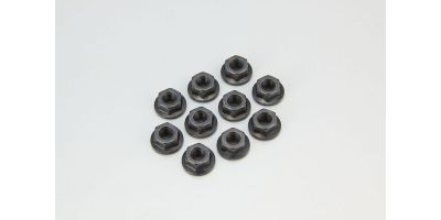 Flanged Nuts M4x4.5mm (10) Kyosho
