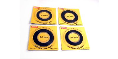 Black Micron Tape 0.7mm x 8m Kyosho