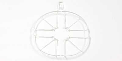 PROPELLER GUARD (4) AND WING STAY DRONE RACER - WHITE