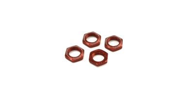 Serrated Wheel Nuts Kyosho Inferno 1:8 (4) Red