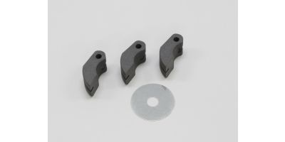 Carbon Clutch Shoe Set (3 shoe type) All Kyosho Inferno (3)