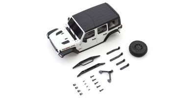 Bodyshell  Jeep Wrangler Rubicon Mini-Z 4X4 MX01 White
