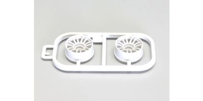 Wheels Set Kyosho Mini-Z MR03 Narrow-Offset 2.5 (2) White