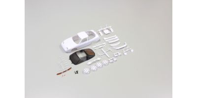 Bodyshell Nissan 180SX Mini-Z + 4WD Rims (White Body)