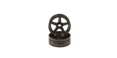 Front Wheel Black 2.0 inches (2) Kyosho Beetle 2014