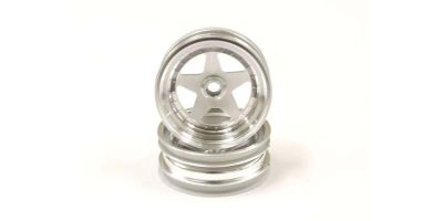 Front Wheel Satin Chromed 2.2 inches (2) Kyosho Scorpion 2014