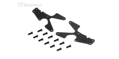 Sparko F8 Carbon Front Lower Arm Inserts 2.0mm - 2pcs