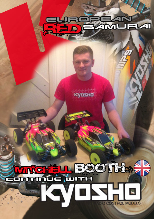 [:en]Mitchell Booth continues with Team Kyosho Europe[:fr]Mitchell Booth continue avec le Team Kyosho Europe[:de]Mitchell Booth continues with Team Kyosho Europe[:]